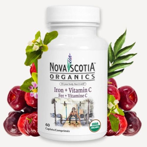 Nova Scotia Organics Iron + Vitamin C, 60 Tablets