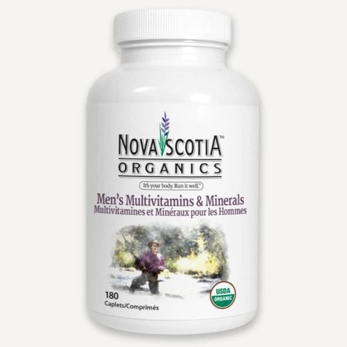 Nova Scotia Organics Men's Multivitamins & Minerals, 180 Capsules