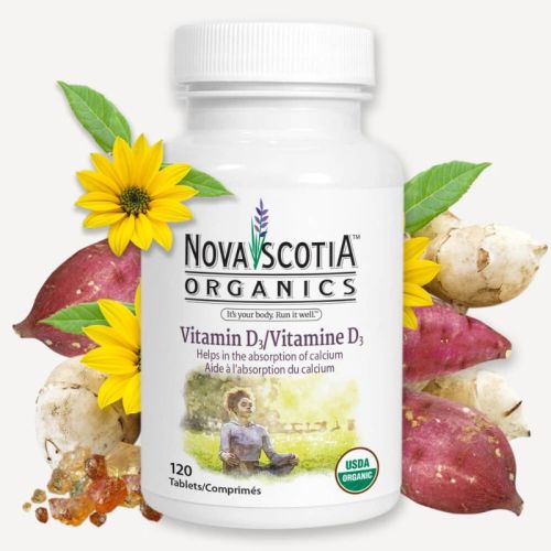 Nova Scotia Organics Vitamin D3, 120 Tablets