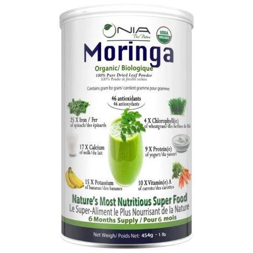 Nia Pure Nature Organic Moringa Powder, 454g