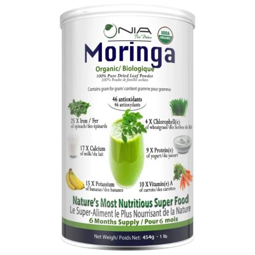 040232116902 Nia Pure Nature Organic Moringa Powder, 454g