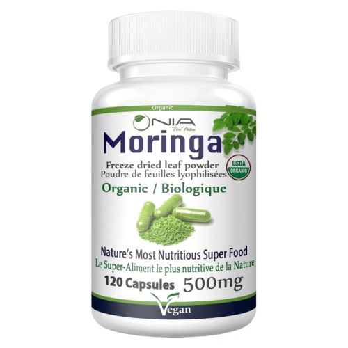 627987430295 Nia Pure Nature Organic Moringa Capsules, 120 Capsules
