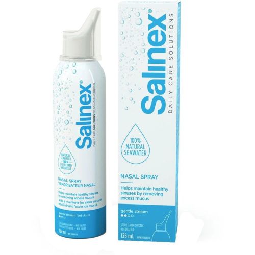 Salinex  Daily Nasal Spray Seawater Gentle Stream, 125 mL