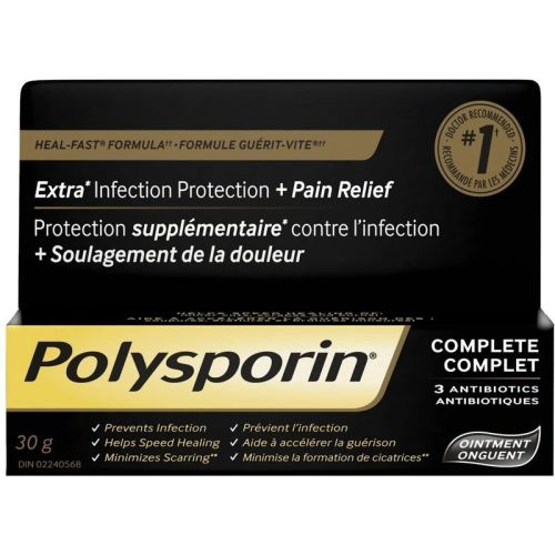 Polysporin Complete Antibiotic Ointment Heal-Fast Formula, 30 g