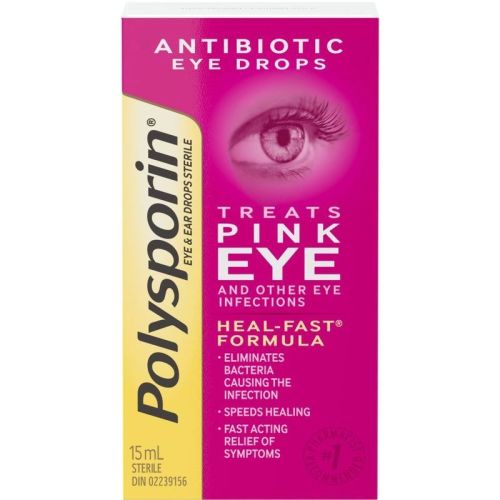 Polysporin Antibiotic Eye & Ear Drops, 15 mL
