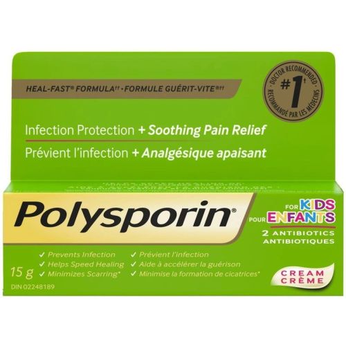 Polysporin Antibiotic Cream for Kids First Aid Care,15 g