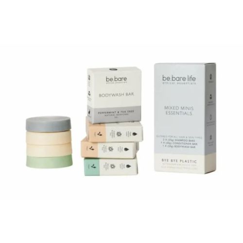 Be.Bare Life Essentials 2 Shampoo, 1 Conditioner & 1 Bodywash, 20g x 4