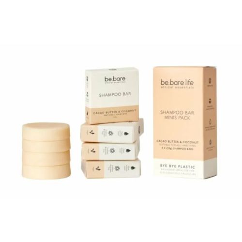 Be.Bare Life Shampoo Cacao Butter & Coconut Bar, 25gx4