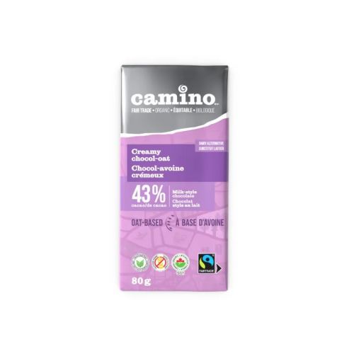Camino Organic Creamy Chocolate-Oat, Milk 80gx14