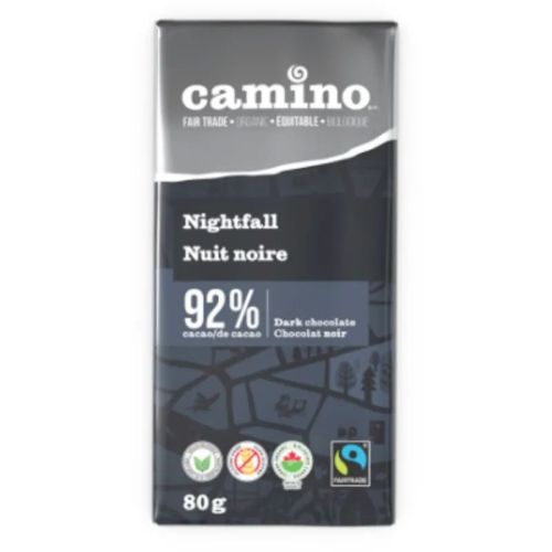 Camino Organic Nightfall 92% Dark Chocolate, 80gx14