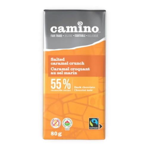 Camino Organic Salt Caramel Crunch(Dark), 80gx14