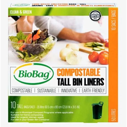 BioBag Food Waste Bags Tall, (35L) 10ct