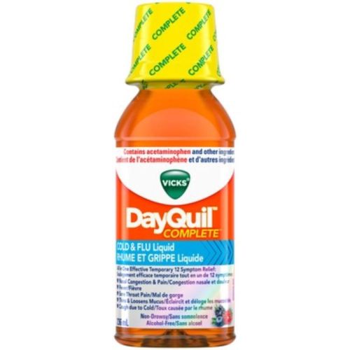 Vicks DayQuil Complete Cold & Flu Liquid, 236 mL