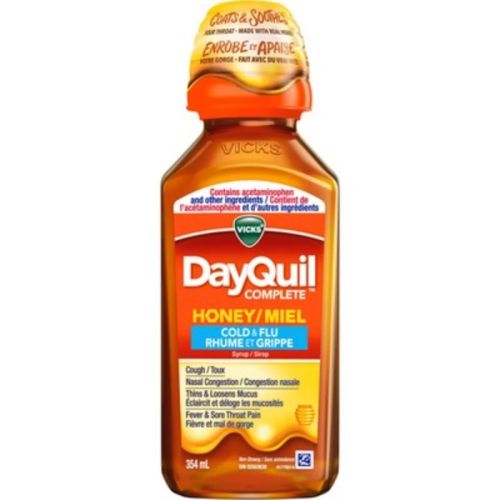 Vicks DayQuil Complete Honey Cold & Flu, 354 mL