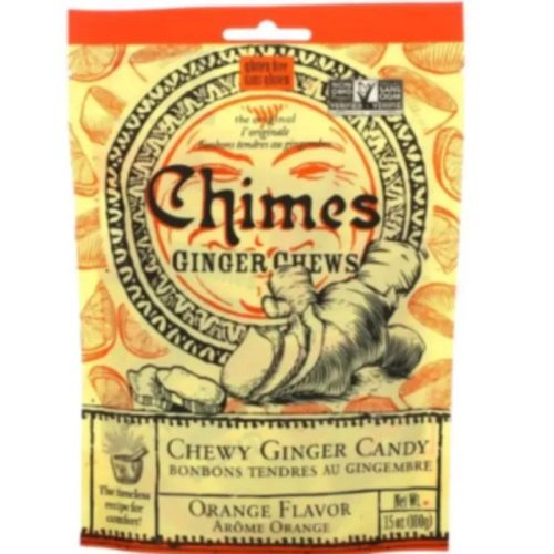 Chimes Gourmet Orange Ginger Chew Bag, 100g