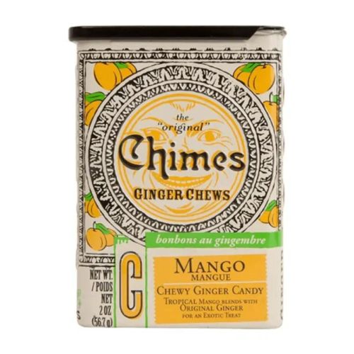 Chimes Gourmet Mango Ginger Chew Tin, 56.7g