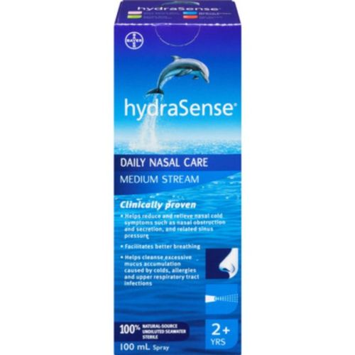 hydraSense Medium Stream Nasal Spray, Daily Nasal Care, 100 mL
