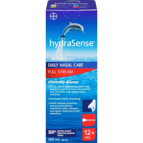 hydraSense Full Stream Nasal Spray, Daily Nasal Care, 100 mL