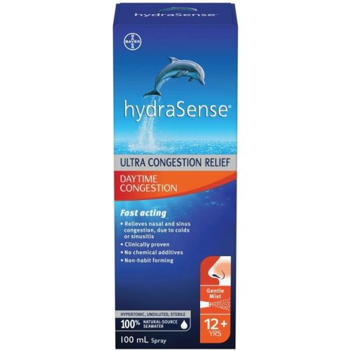 hydraSense Daytime Congestion Nasal Spray - Ultra Nasal Congestion Relief, 100 mL