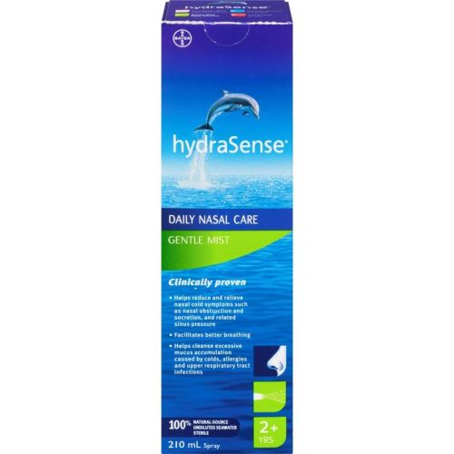hydraSense Gentle Mist Nasal Spray, Daily Nasal Care, 210 mL