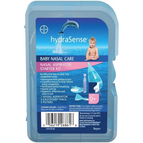 hydraSense Nasal Aspirator Starter Kit, Baby Nasal Care, 1 Kit