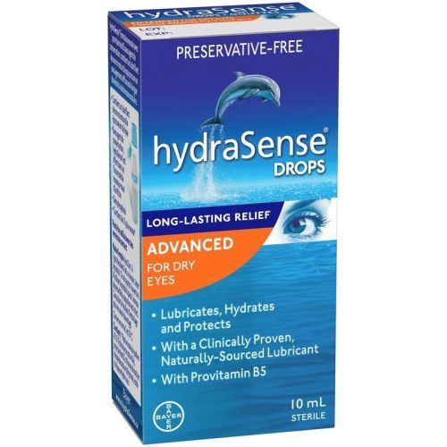 hydraSense Advanced Eye Drops, For Dry Eyes, 10 mL