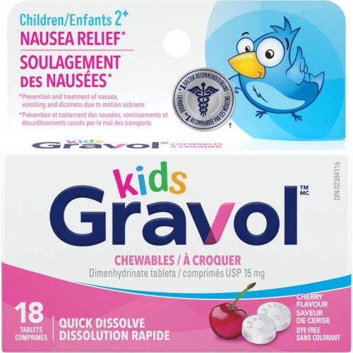 Gravol Kids Quick Dissolve Chewable, 15 mg