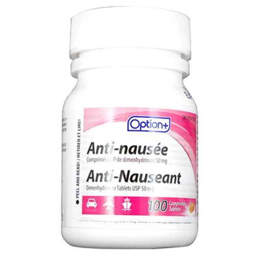 Option+ Anti-Nauseant Tablets 50 mg, 100 Tablets