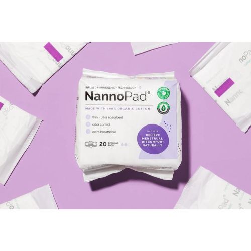 NannoPad Natural Organic Regular Pads, 20 Counts