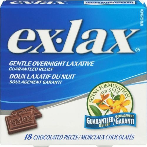 Ex-Lax Chocolated Pieces, 18 Count