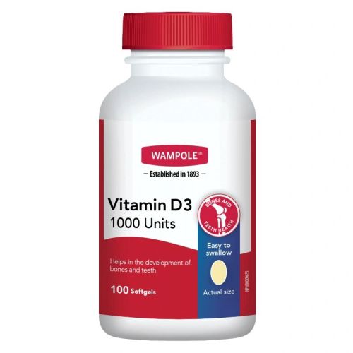 Wampole Vitamin D3 1000 IU Softgels