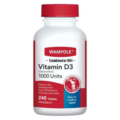Vitamin D3 1000 IU, 250 Tablets