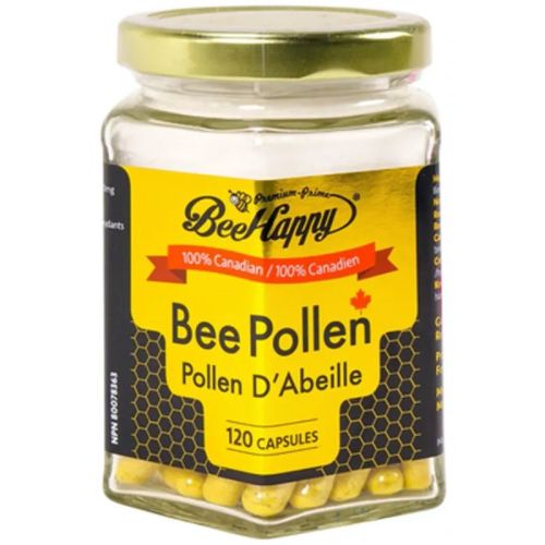 Bee Happy Bee Pollen, (500 mg) 120 Capsules