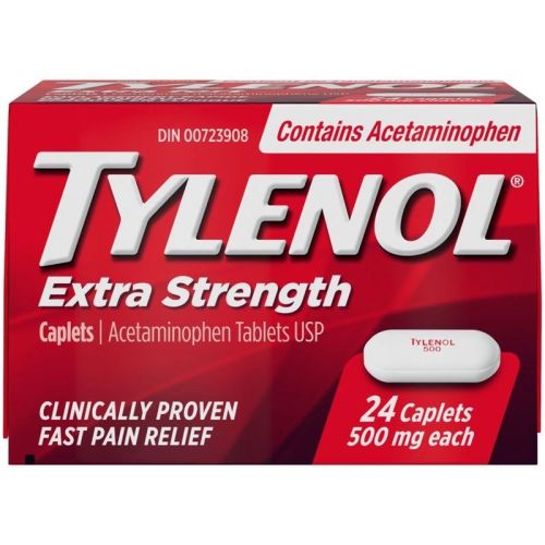 Tylenol Extra Strength Pain Relief Acetaminophen 500mg, 24 Caplets