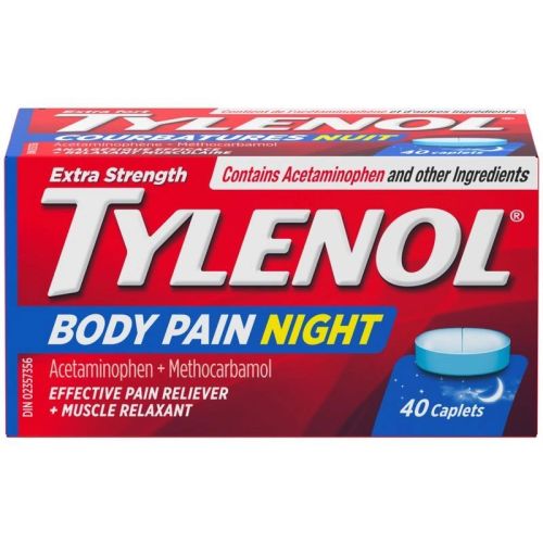 Tylenol Extra Strength Body Pain Night & Muscle Relaxant, 40 Caplets