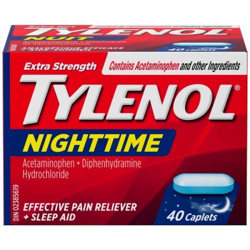 Tylenol Extra Strength Nighttime Pain Relief & Sleep Aid, 40 Caplets