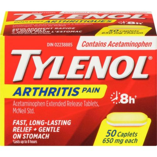 Tylenol Arthritis Pain Reliever Acetaminophen 650mg, 50 Caplets