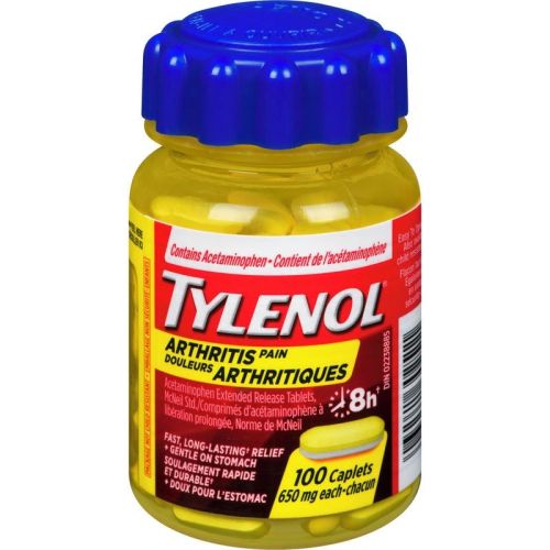 Tylenol Arthritis Pain Reliever Acetaminophen 650mg, 100 Caplets