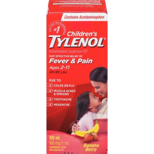 Tylenol  Children's Medicine, Fever & Pain - Banana Berry, 100 mL