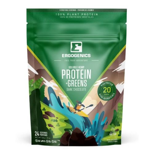 Ergogenics Nutrition Plant Protein + Greens, Dark Chocolate, 720g