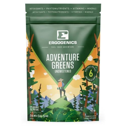 Ergogenics Nutrition Adventure Greens Unsweetened, 210g