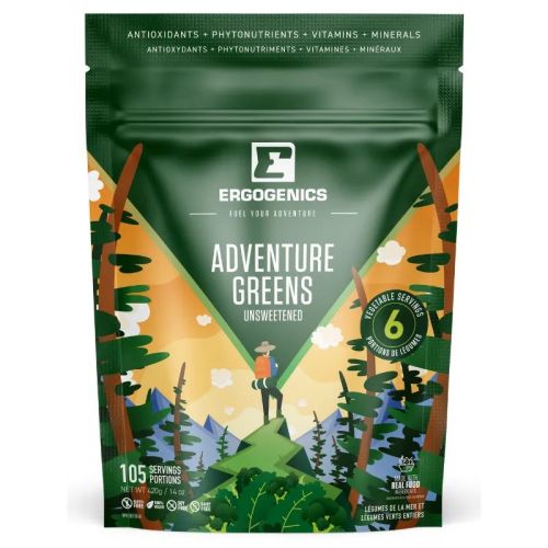 Ergogenics Nutrition Adventure Greens Unsweetened, 420g