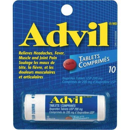 Advil Regular Strength Ibuprofen 200 mg, 10 Tablets