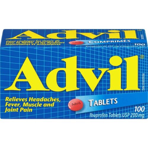 Advil Regular Strength Ibuprofen 200 mg, 100 Tablets