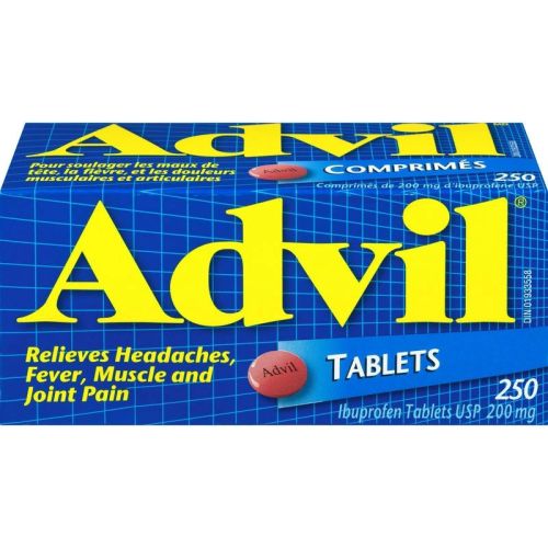 Advil Regular Strength Ibuprofen 200 mg, 250 Tablets