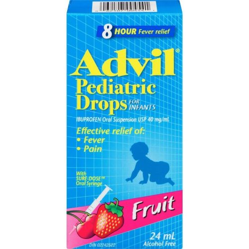 Advil Pediatric Drops for Infants for Fever and Pain Relief, Fruit, 24 mL