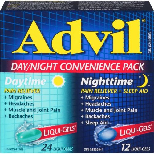 Advil Day/Night Convenience Pack, Pain Reliver + Sleep Aid, 36 Liqui-gels