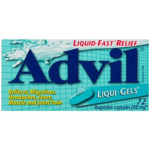 Advil Regular Strength Liqui-Gels Ibuprofen Capsules 200 mg, 72 Capsules
