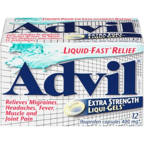 Advil Extra Strength Liqui-Gels 400 mg Ibuprofen, 12 Liqui-gels