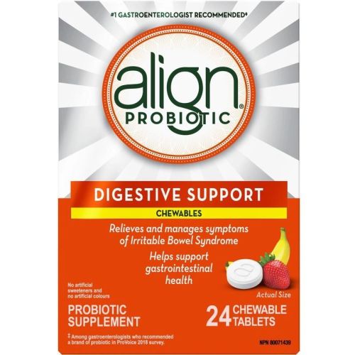 Align Probiotic Daily Probiotic Supplement, 24 Chewable Tablets